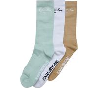 Karl Kani Chaussettes sable / menthe / noir / blanc, Taille 35-38