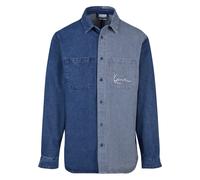 Karl Kani Chemise bleu denim / blanc, Taille XS