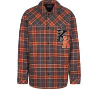 Karl Kani Chemise gris foncé / orange foncé / noir / blanc, Taille M