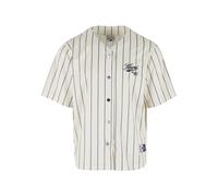 Karl Kani Chemise 'Varsity' bleu marine / blanc cassé, Taille L