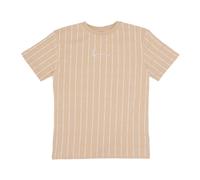 Karl Kani, Femme, Tops, Beige, Taille: 40 FR Étoile Signature Pinstripe Tee Coupe douce