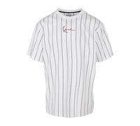 Karl Kani T-shirt Small Signature Pinstripe manches courtes Blanc L Homme