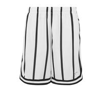 Karl Kani KM241-041-1 Short en maille rayée pour homme Small Signature, blanc/noir, XXL