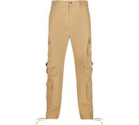 Karl Kani Pantalon cargo camel / blanc, Taille 31-32