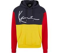 Karl Kani Signature Block Teddy Sweat à capuche Jaune/bleu marine/rouge, jaune, XS