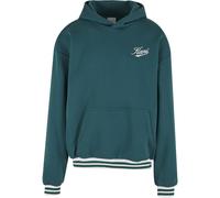 Karl Kani Sweat-shirt 'Cursive Varsity' vert foncé / blanc, Taille S