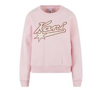 Karl Kani Sweat-shirt 'Varsity Star' crème / rose / rouge, Taille XL