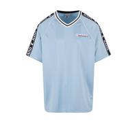 Karl Kani T-Shirt bleu-gris / rouge foncé / noir / blanc, Taille XXL