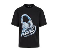 Karl Kani T-Shirt bleu / noir / blanc, Taille L