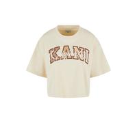Karl Kani T-shirt crème / marron / blanc cassé, Taille XXS