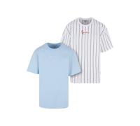 Karl Kani T-Shirt 'Essential' bleu / rouge / noir / blanc, Taille M