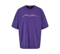 Karl Kani T-Shirt gris argenté / violet, Taille S