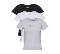 Karl Kani T-shirt gris chiné / noir / blanc, Taille XXS