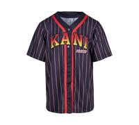 Karl Kani T-Shirt 'KM233-003-1' jaune / rouge feu / noir / blanc, Taille M