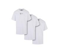 Karl Kani Lot de t-shirts pour homme Small Signature Essential Tee, 3 x blanc, M