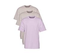 Karl Kani T-Shirt nude / orchidée / blanc, Taille M