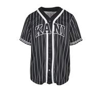 Karl Kani T-shirt Varsity Striped Baseball Col V manches courtes Noir L Homme