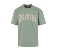 Karl Kani T-Shirt taupe / vert clair, Taille M