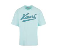 Karl Kani T-Shirt 'Varsity Palm' bleu / turquoise / noir, Taille XS