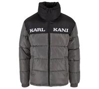 Karl Kani Veste d’hiver 'Essential' gris foncé / noir / blanc, Taille S