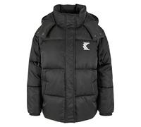 Karl Kani, Femme, Vestes, Noir, Taille: 38 FR Doudoune Femme avec Capuche