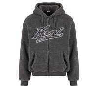Karl Kani Veste de survêtement 'Varsity' anthracite / gris clair, Taille L
