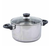 Karl Krüger 101020DE Marmite à viande en acier inoxydable Denver avec couvercle en verre 20 cm
