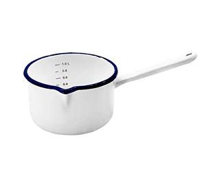 Karl Krüger 417/14HU Husum Casserole en émail Blanc