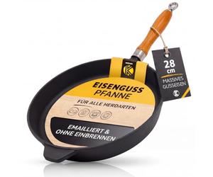 Karl Krüger 60028 Faitout en Fonte Rustica 28 cm, Noir