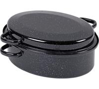 Karl Krüger G3408F Cocotte d'oie avec couvercle à égouttement moucheté, 34 cm, 4,5l