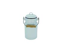 Karl Krüger Husum Pot à lait en émail Blanc 1 l