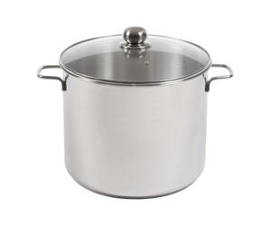 Karl Krüger Kochtopf Jumbo mit Glasdeckel 17 l Ø30cm Edelstahl