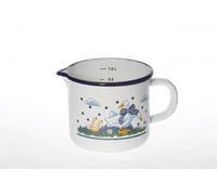 Karl Krüger Milchtopf Gänseglück mit Ausguss 1,5 l Ø14cm emailliert