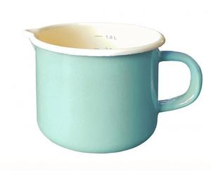 Karl Krüger Milchtopf mit Ausguss und Innenskalierung Ø12cm mint