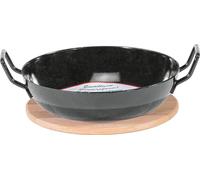 KARL KRÜGER Poêle à servir Ø20cm avec assiette en bois