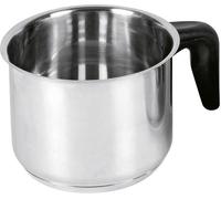Jatte KRÜGER en inox 14cm avec bec verseur et équipement bakélite noire