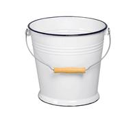 Karl Krüger W10 Seau à eau émaillé blanc, 10 litres