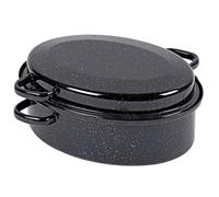 Karl Kruger cocottes d'oie Enfourner Poêle avec Couvercle d'égouttement, Noir, 34 cm