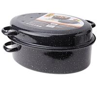 Karl Kruger cocottes d'oie Enfourner Poêle avec Couvercle d'égouttement, Noir, 38 cm