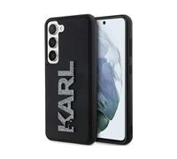 Karl Lagerfeld 3D Rubber Glitter Logo Case, Noir - Galaxy S23