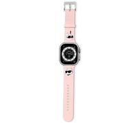 Karl Lagerfeld 3D Rubber Karl & Choupette Heads NFT - Bracelet pour Apple Watch 38/40/41 mm (rose)