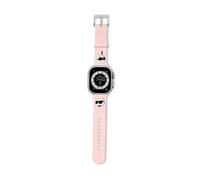 Karl Lagerfeld 3D Rubber Karl & Choupette Heads NFT - Bracelet pour Apple Watch 42/44/45/49 mm (rose)