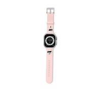 Karl Lagerfeld 3D Rubber Karl & Choupette Heads Strap, Rose - Apple Watch 42 / 44 / 45 / 49 mm