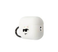 Karl Lagerfeld Airpods Pro 2 Logo NFT T?te de Choupette Etui en silicone, ?tui pour ?couteurs + casque