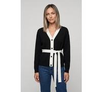 Karl Lagerfeld Autograph Contrast Cardigan Black/white Taille: L | Cardigans Outlet | Femme | Le Noir
