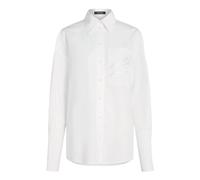 Karl Lagerfeld - Autograph Poplin Shirt - Femme - Blouses et Chemises - Blanc - Taille: 42 FR