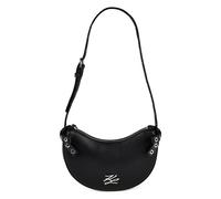 Karl Lagerfeld Autograph Sac à bandoulière Cuir véritable 26 cm noir