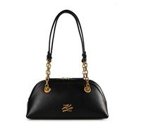 Karl Lagerfeld Autograph Sac à bandoulière Cuir véritable 30 cm noir