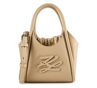 Karl Lagerfeld Autograph Sac à main Cuir véritable 26 cm beige