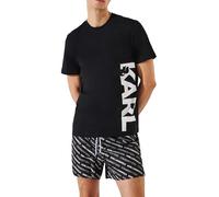 KARL LAGERFELD B.V Lagerfeld, Men's, Karl Vertical Logo T-Shirt, Noir, L Hommes